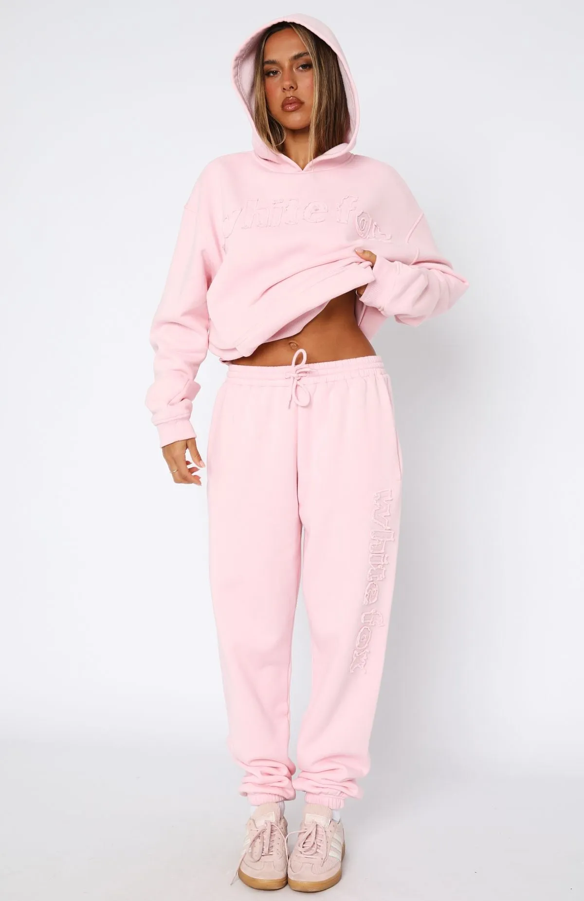 From The Archives Lexi Sweatpants Pink Microfiber Textile Day Wear