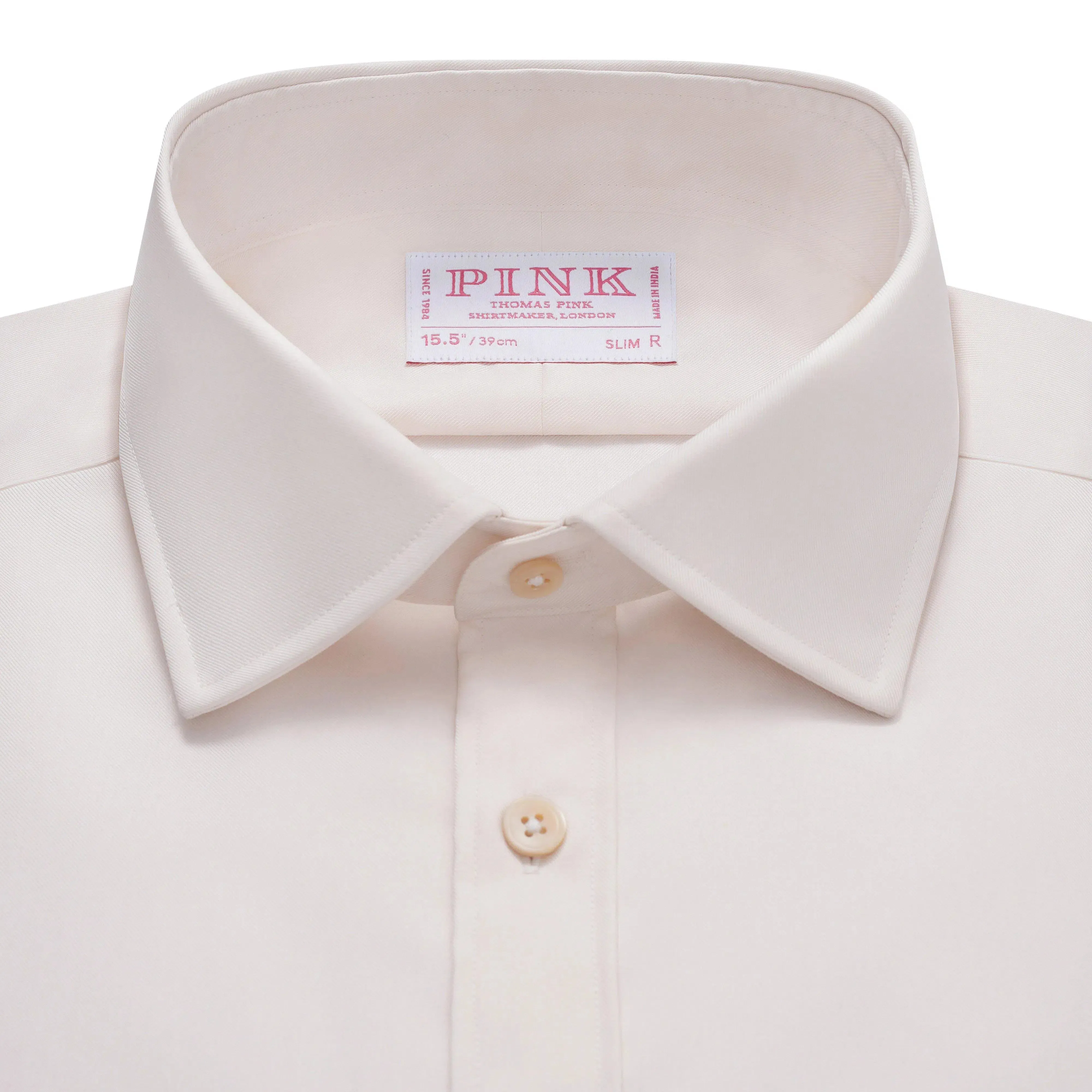 Thomas Pink Slim Fit Formal Cotton Twill Shirt