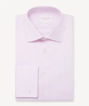 Thomas Pink Slim Fit Formal Journey Twill Shirt Pink