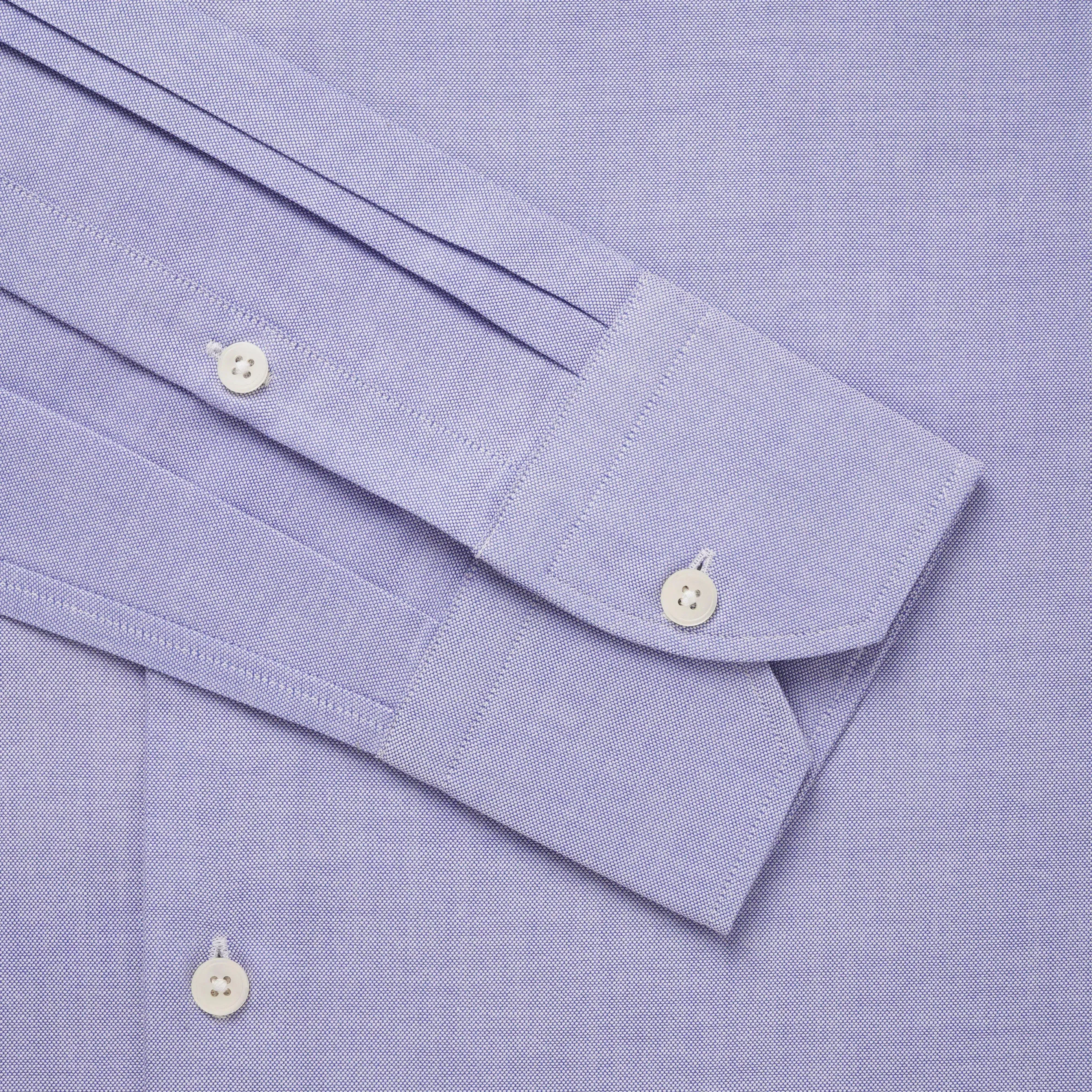 Thomas Pink Slim Fit Formal Open Weave Oxford Shirt Blue