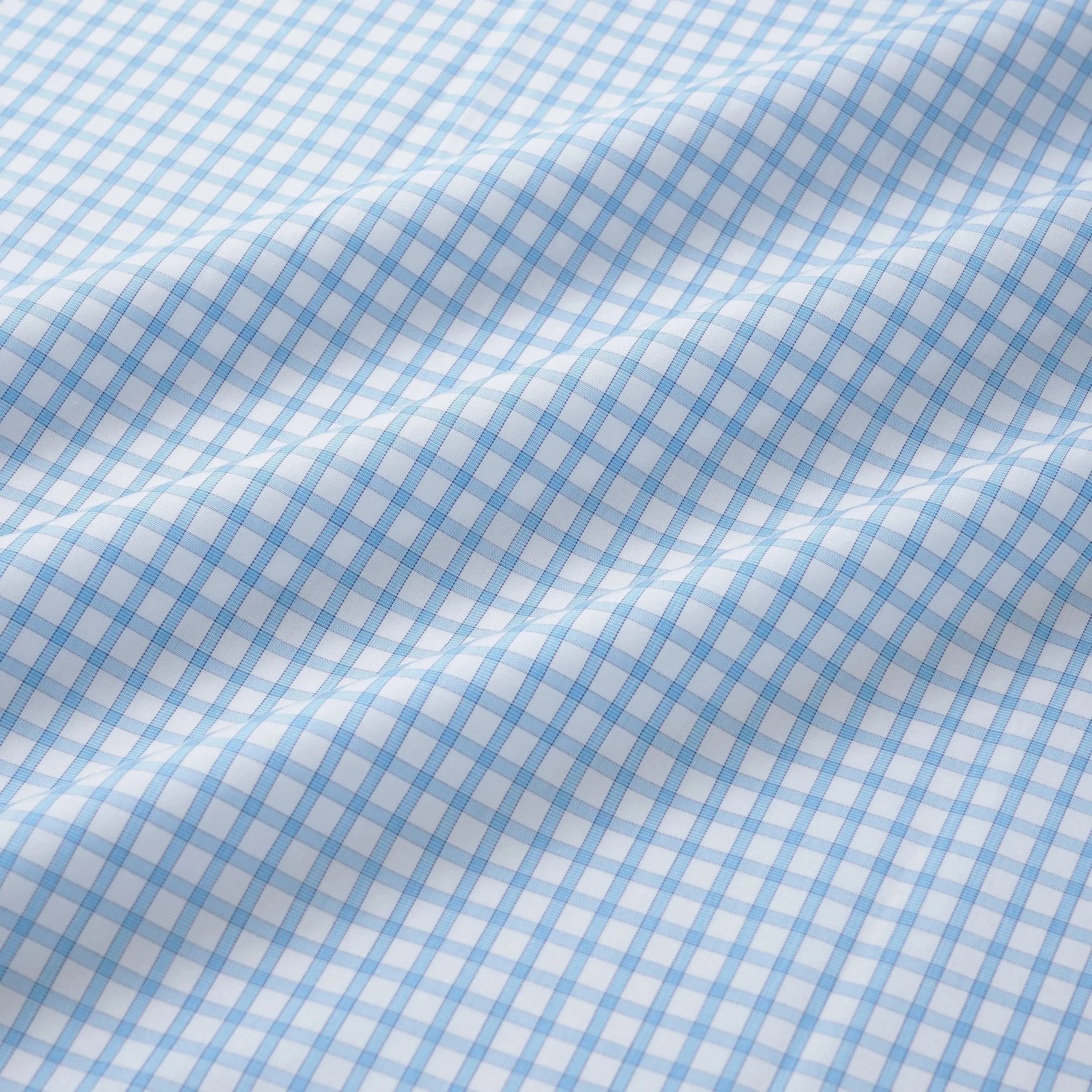 Thomas Pink Slim Fit Formal Poplin Windowpane Check Shirt
