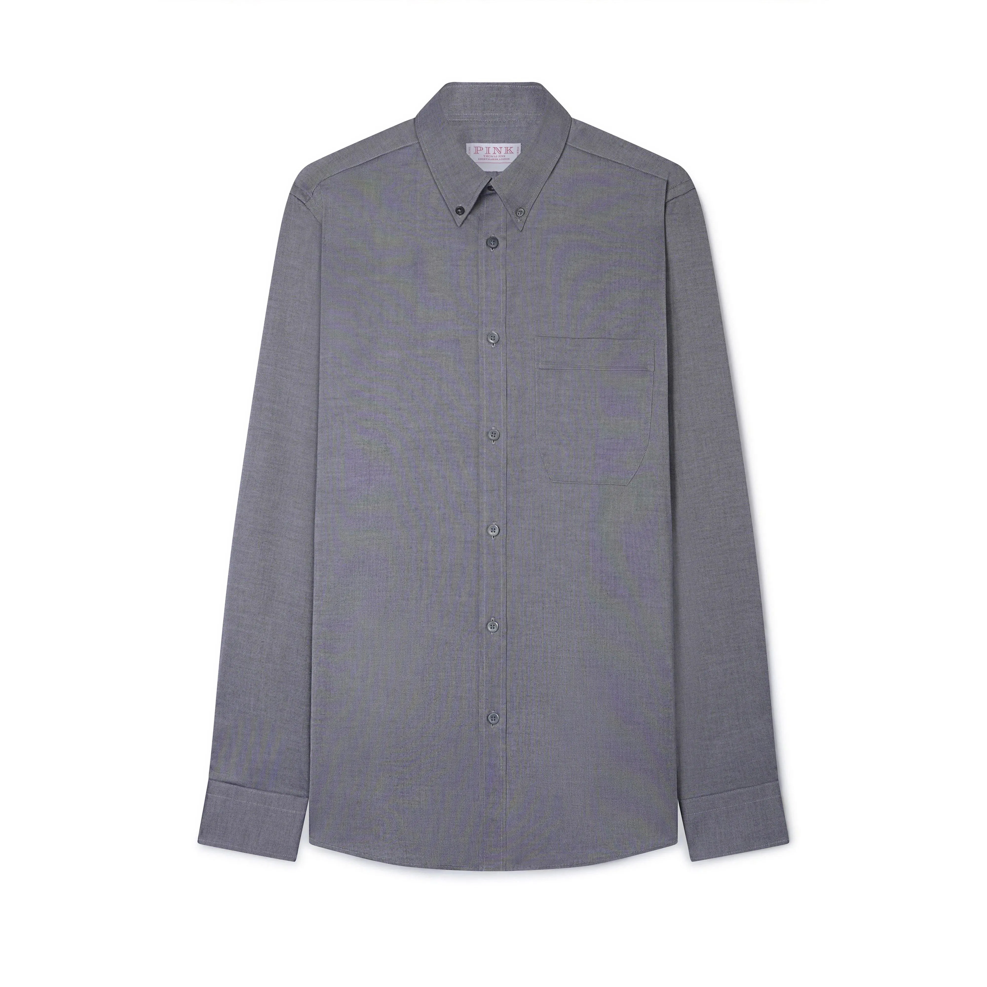 Thomas Pink Slim Fit Smart Casual Panama Cotton Shirt