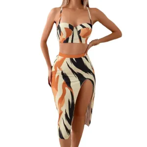 Three Piece Swim Suits with Skirt