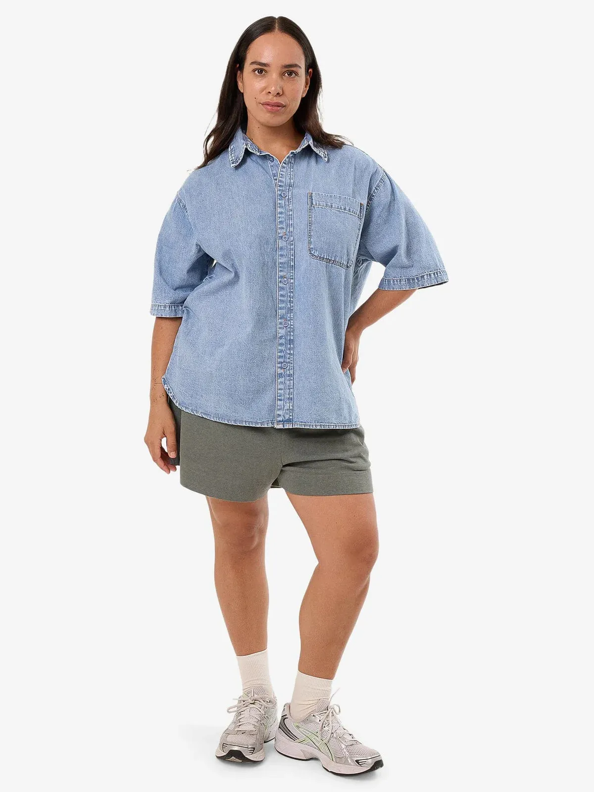 Thrills Darian Denim Shirt Dirty Fade