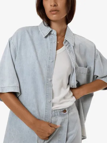 Thrills Darian Denim Shirt Dirty Fade