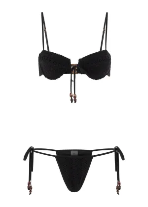 Dolce Vita Bikini Bottom | Noir Crochet Chilly Layer Look