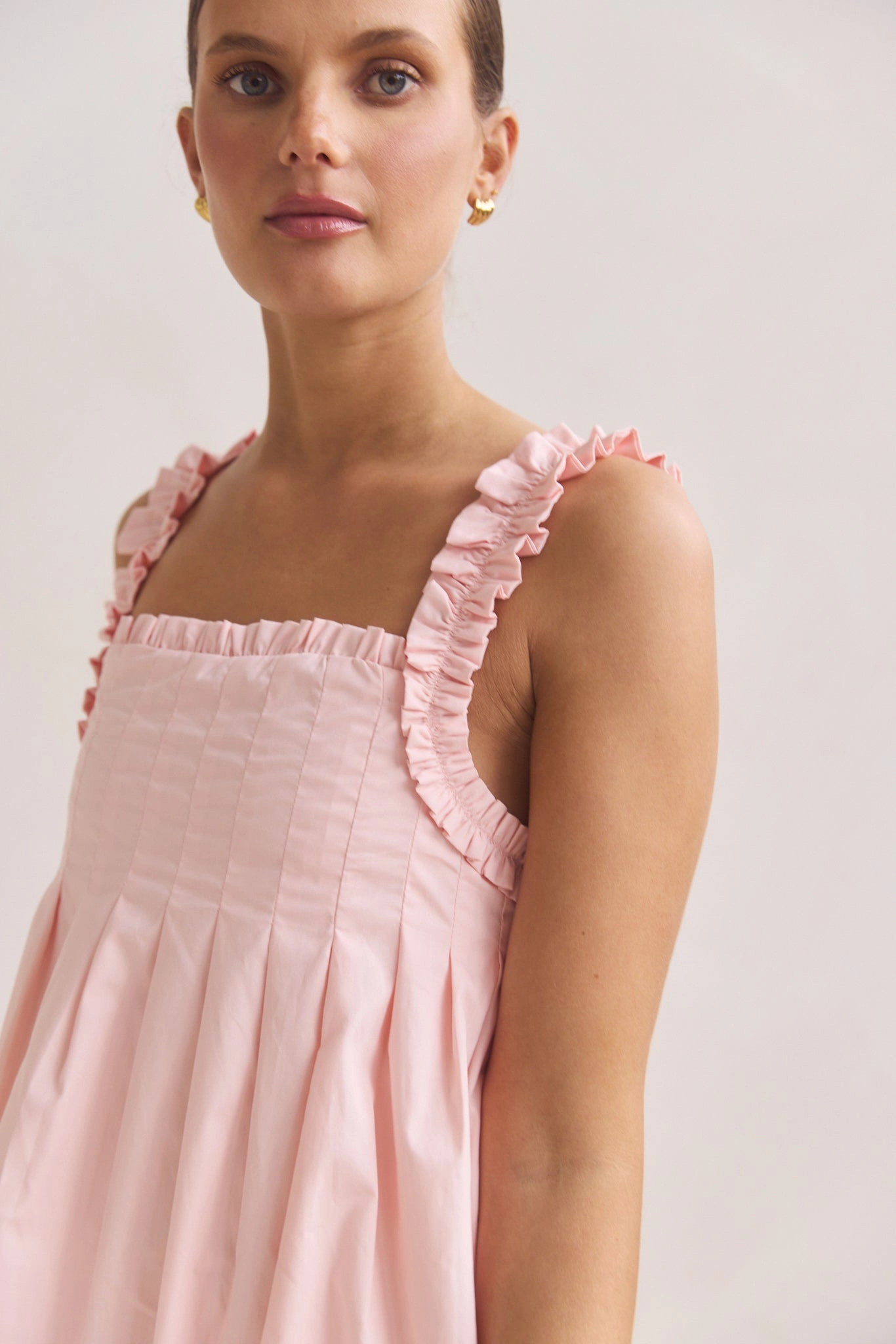 Lila Mini Dress (Pink) Comfortable fit