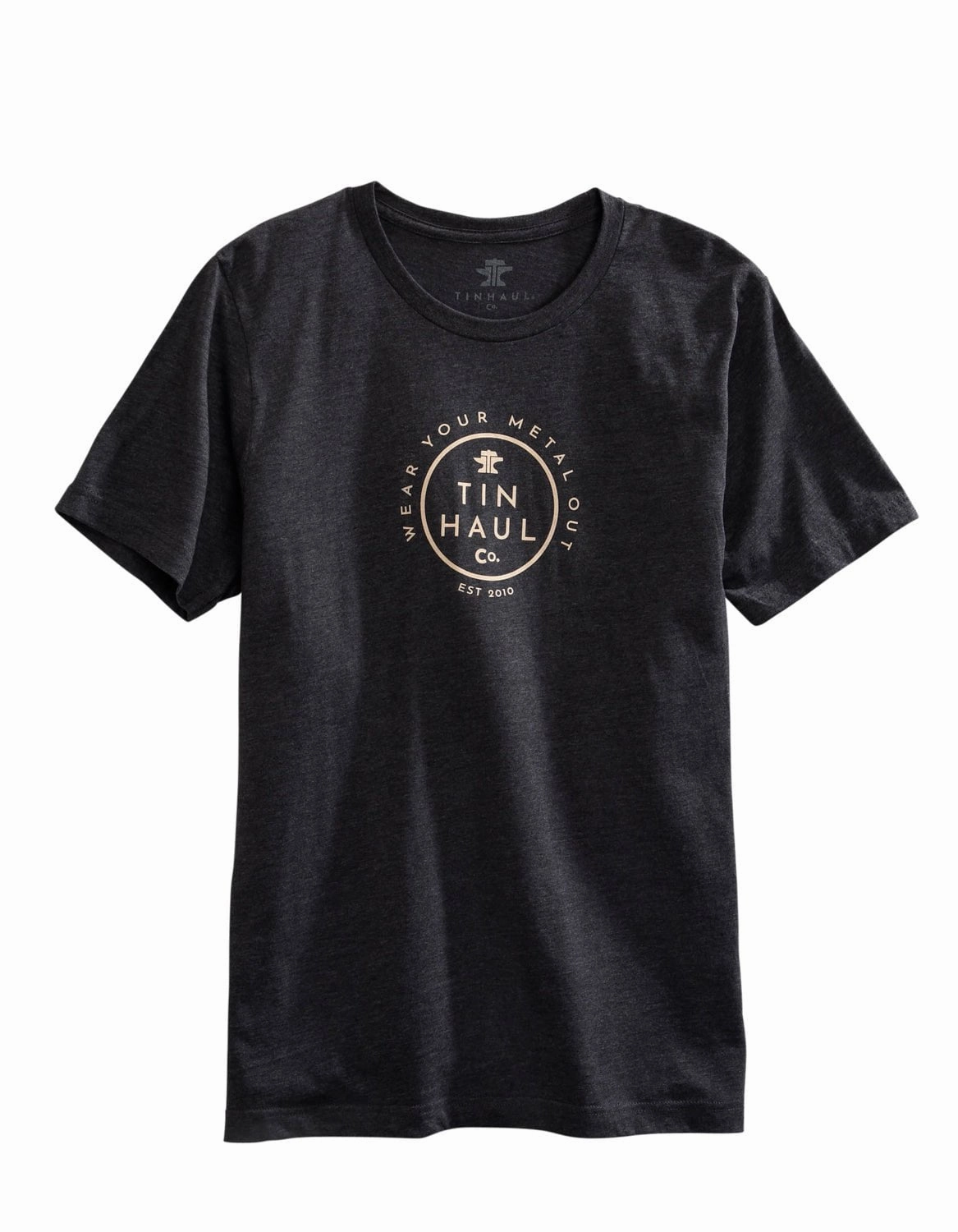 Lounge Comfort Relaxed Style Tin Haul Mens Gray Cotton Blend Wear Your Metal Out S/S T-Shirt