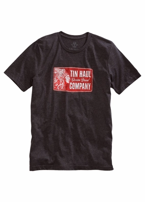 Subtle patterns Tin Haul Patch Unisex Dark Grey Denim Brand S/S T-Shirt
