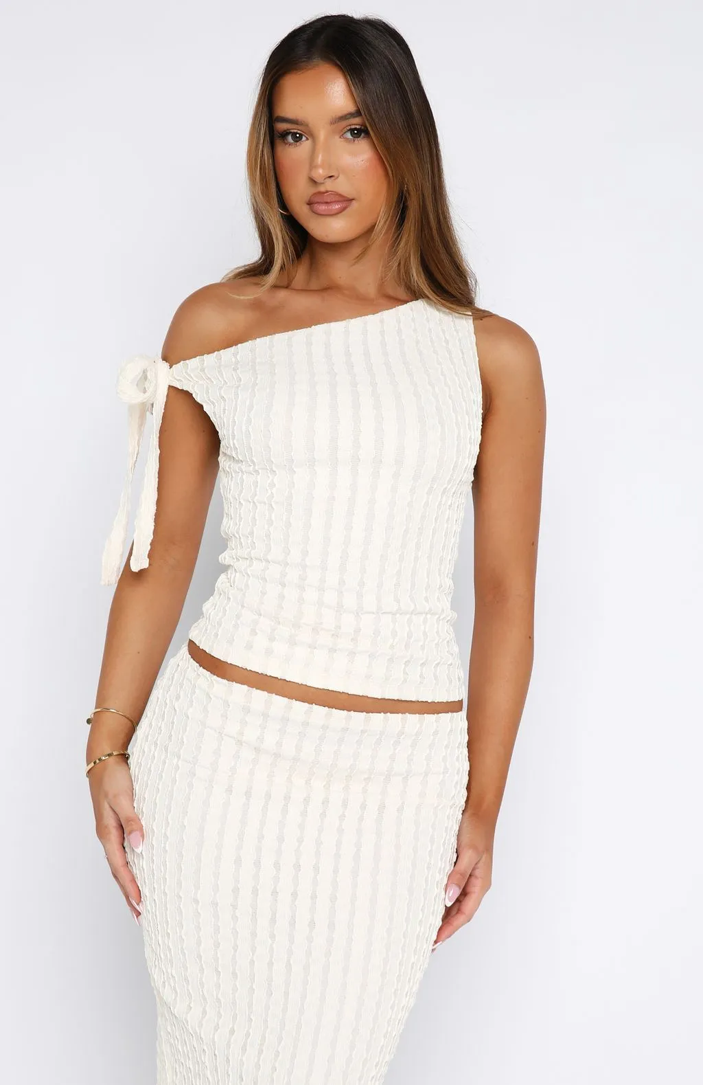 Top To Bottom Top Off White Multi Purpose Fabric