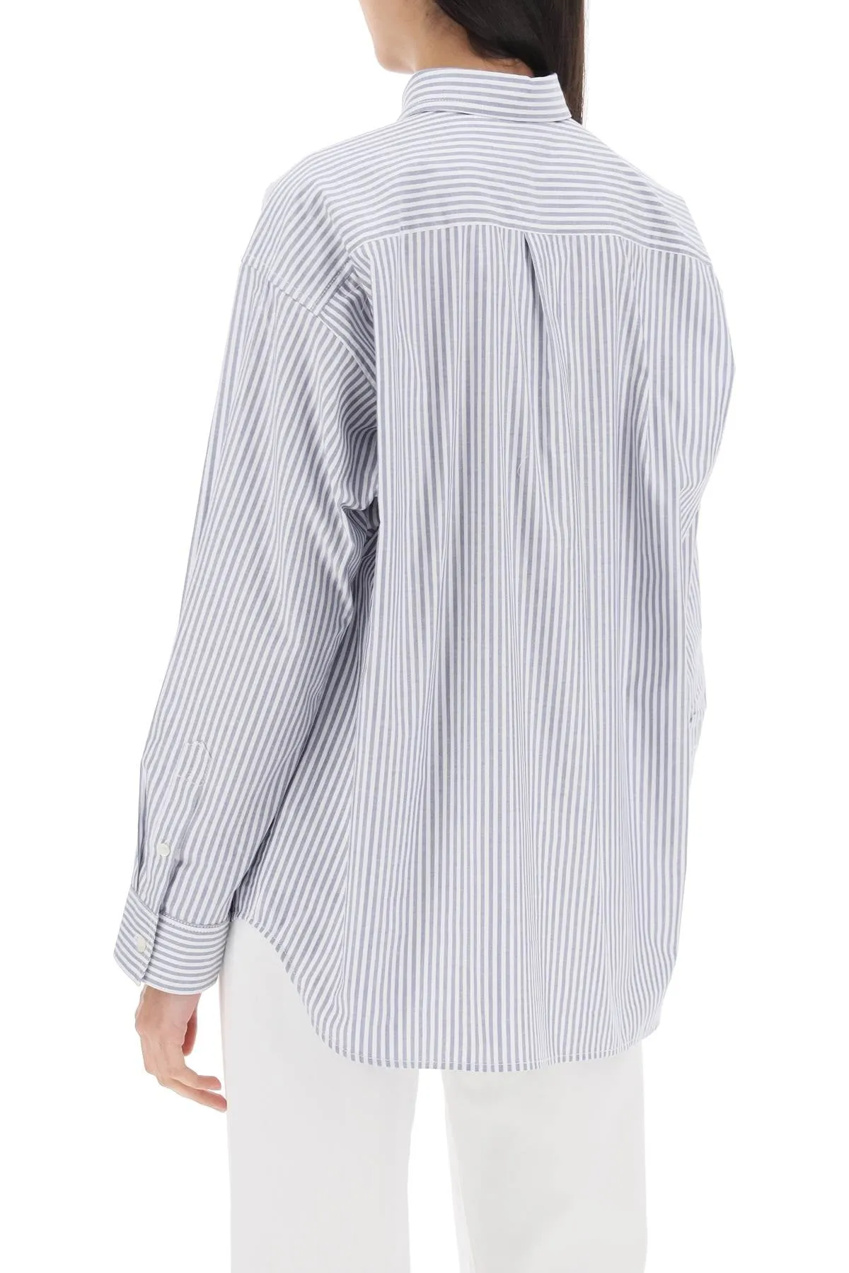 Toteme striped oxford shirt 241 WRT992 FB0072 BLUE WHITE