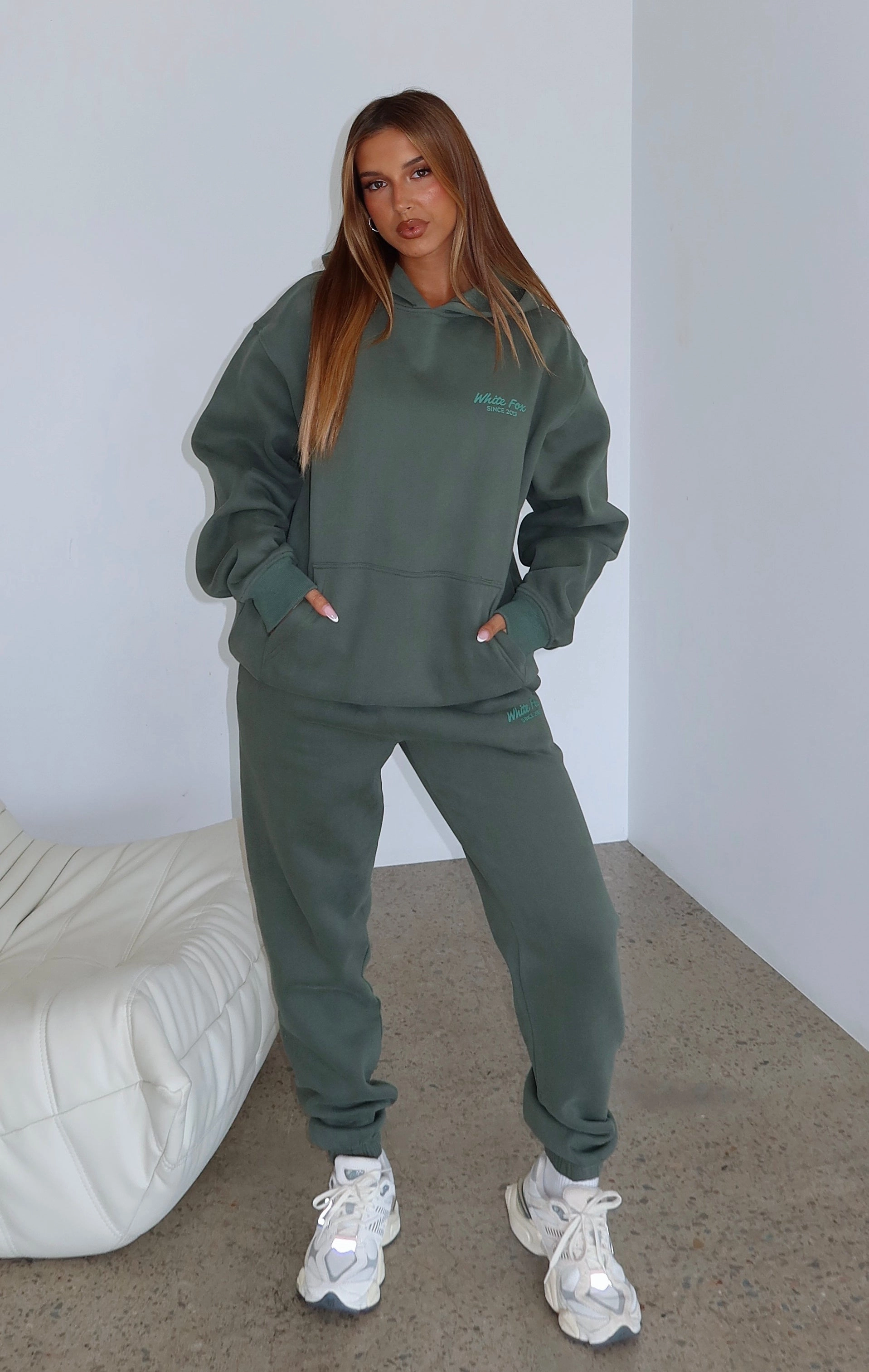 Warm Outfit PreShrunk Material Leisure Edition Sweatpants Dark Green