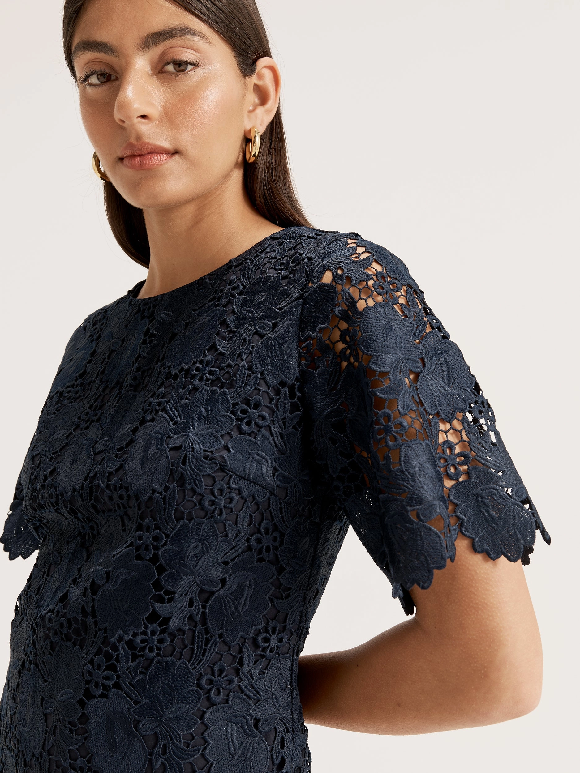 Trina A-Line Dress Formal dinner wear Feminine Vibe