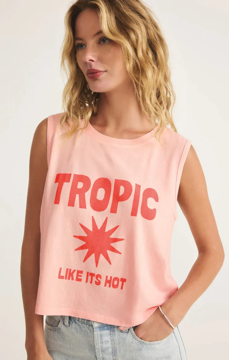 Tropic La Mer Tank Reflective Trims Sweat Resistant Fabric