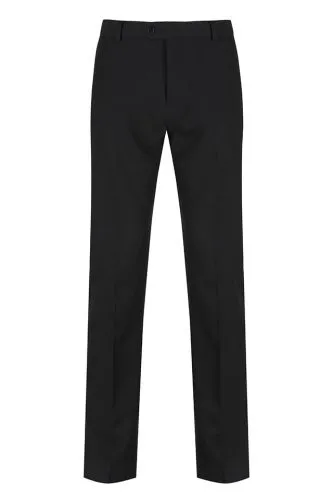TRUTEX SENIOR BOYS SLIM LEG TROUSERS (BLACK)