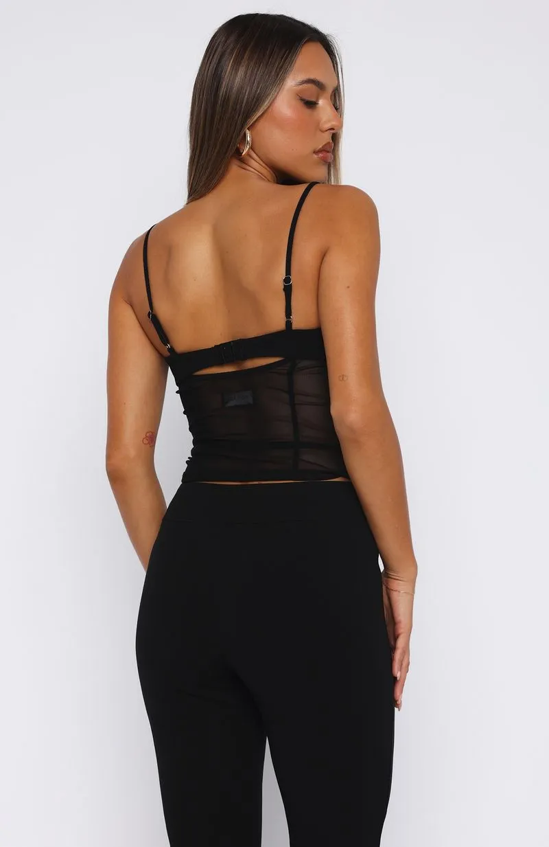 Forever Tonight Top Black Summer Polo