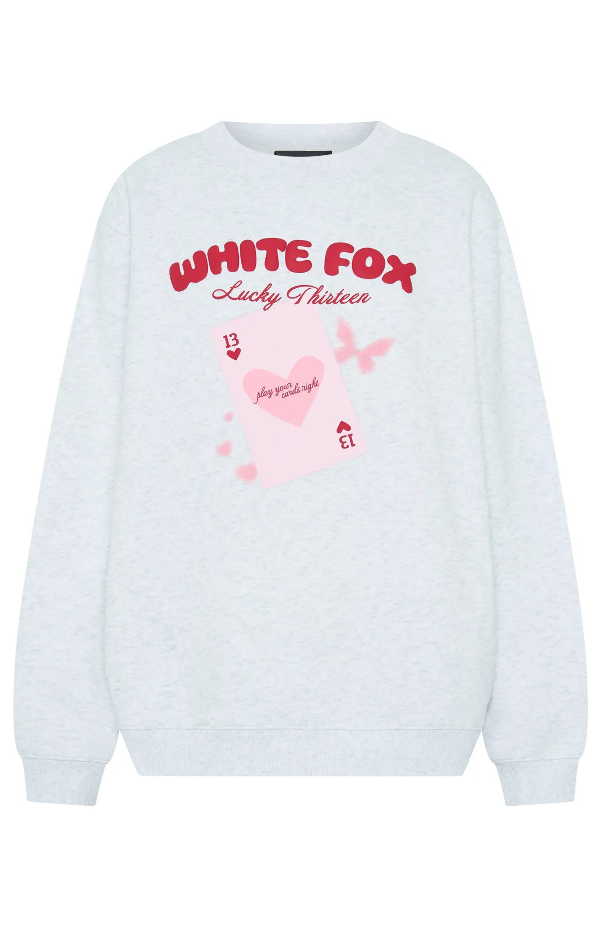 High Durability Material Tapered Cut Lucky Thirteen Kalena Oversized Sweater Grey Marle