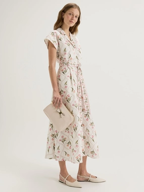 Tulip Shirtdress Farm Scene Dreamy Silhouette