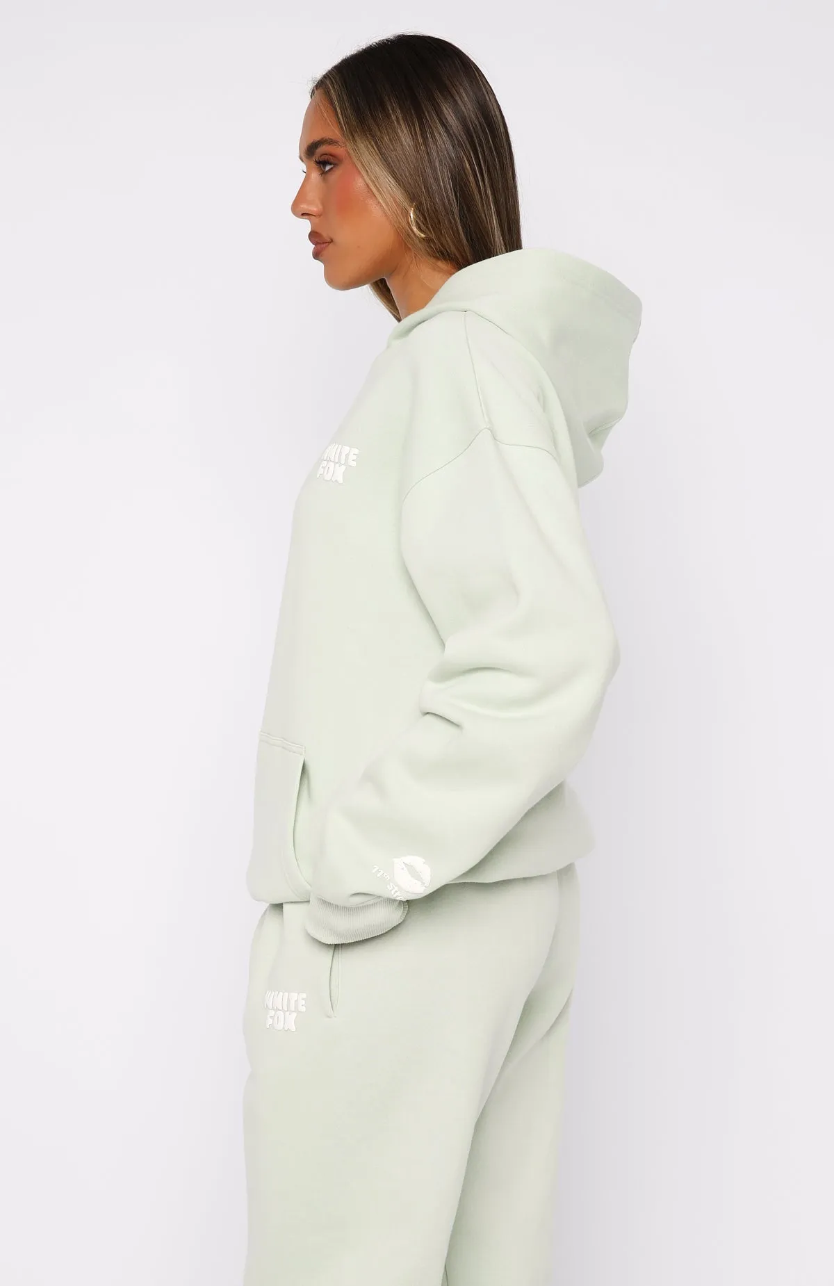 11th Street Keeping It Real Oversized Hoodie Iced Matcha Home Trend