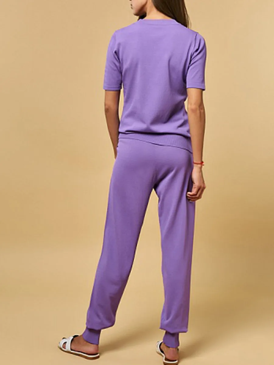 Two-piece Knitted Short Sleeve