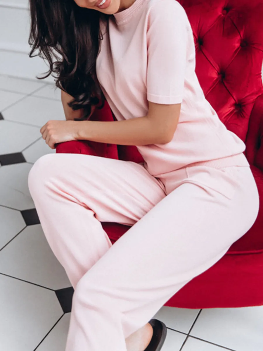 Two-piece Knitted Short Sleeve