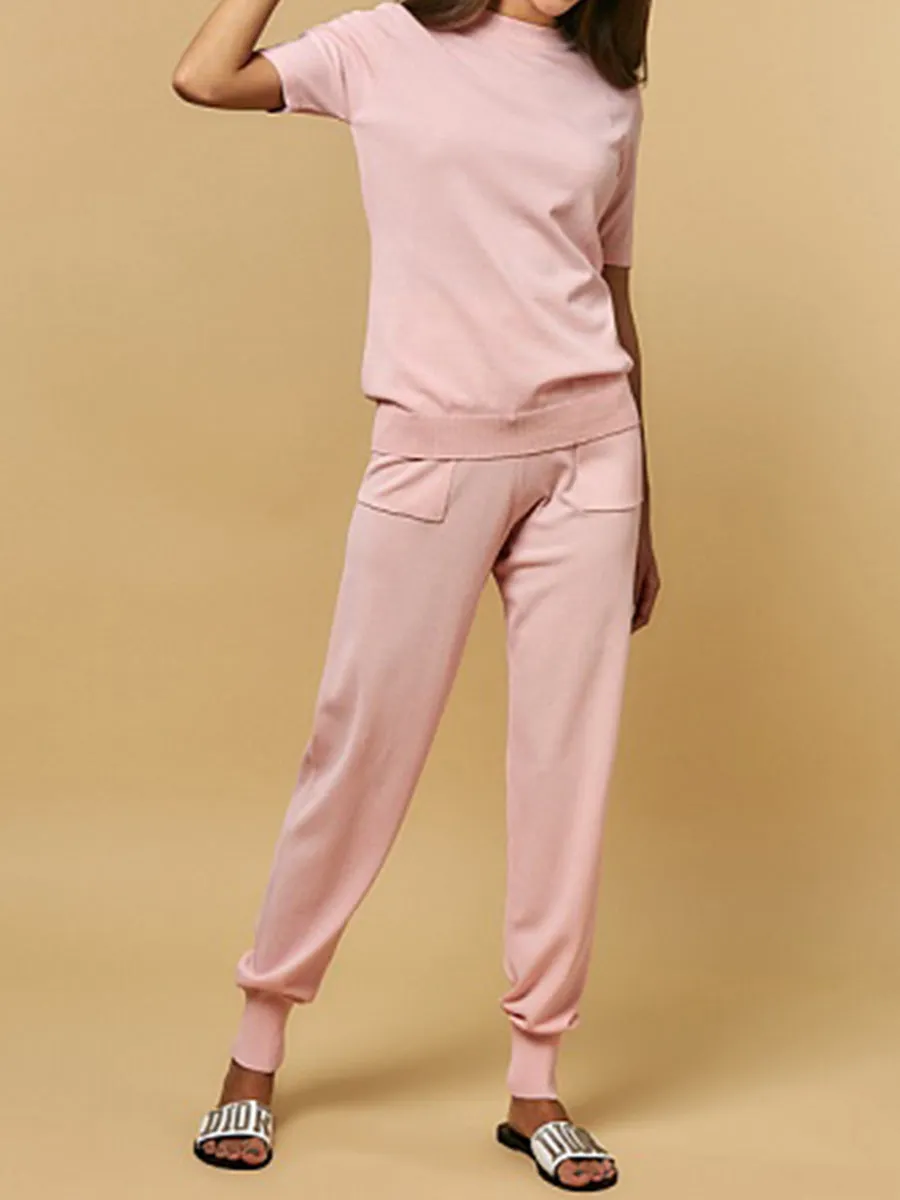 Two-piece Knitted Short Sleeve