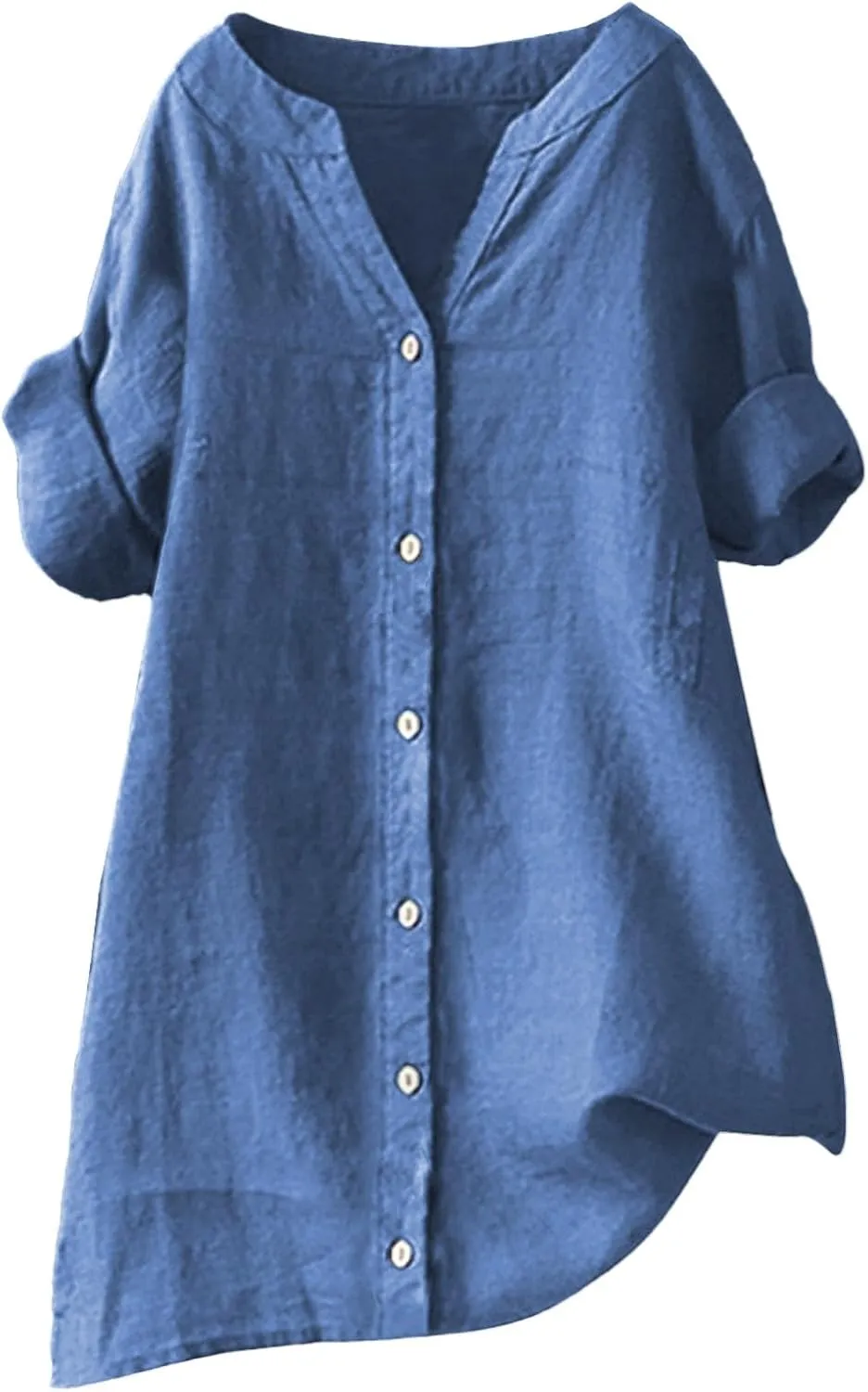 Uitcover Up Button Down Collar Sleeve Collar Casual Women's Shirt Women's Shirt Womens Dress Shirts Linen Shirt