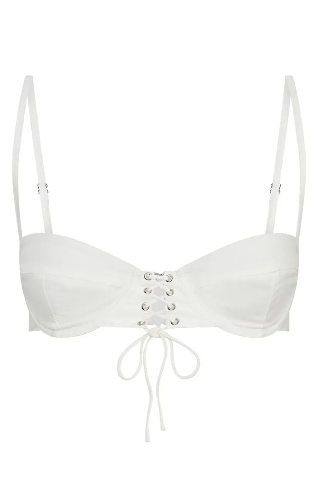 Refined Style I Know It's Hard Crop White