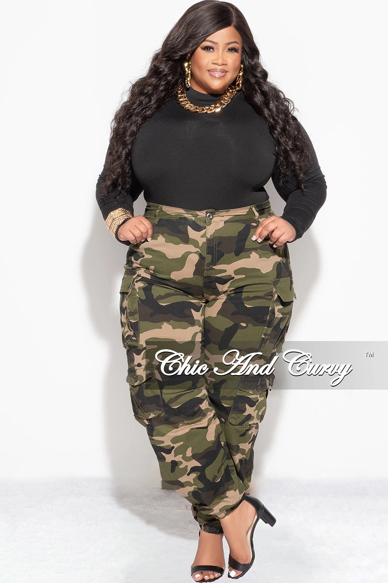 Non Clip Perfect Design Final Sale Plus Size Bodysuit in Black
