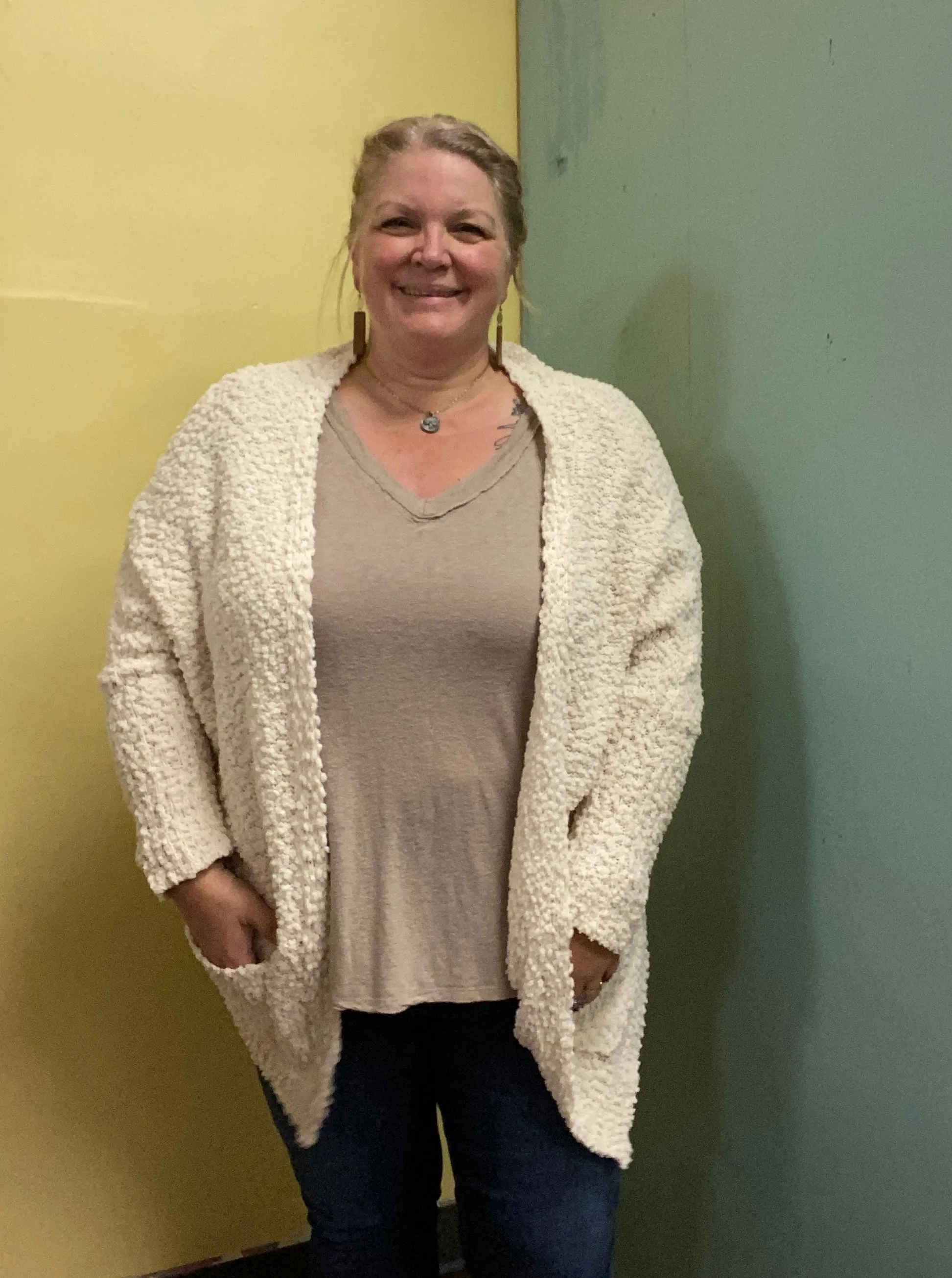 Umgee White Cardigans, Xl
