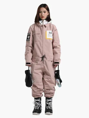 Unisex New Product Single And Double Board Thick Warm Winter Plus Size One-Piece Ski Suit
