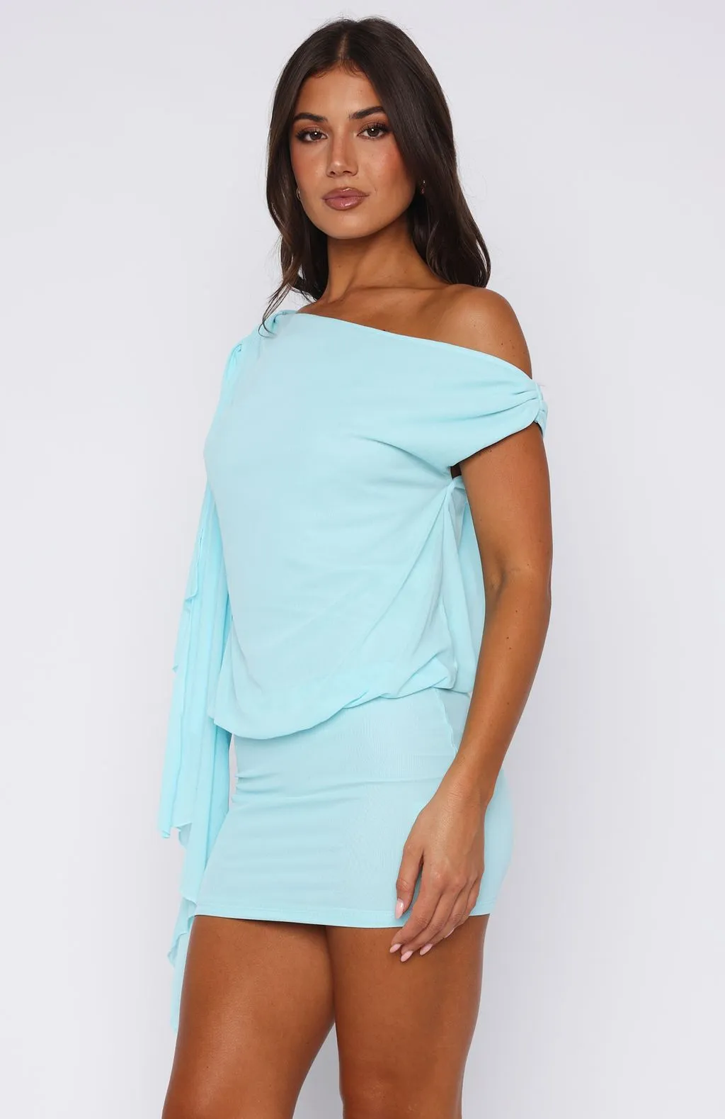 Sicilian Dreams Mini Dress Blue YarnDyedQuality