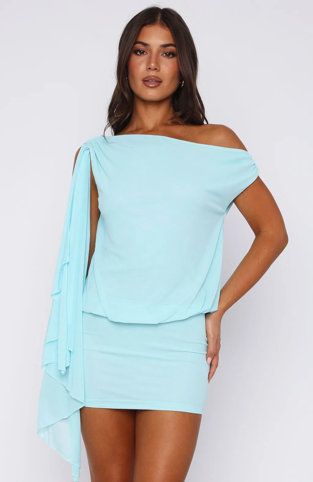 SeamlessConstruction Sicilian Dreams Mini Dress Blue