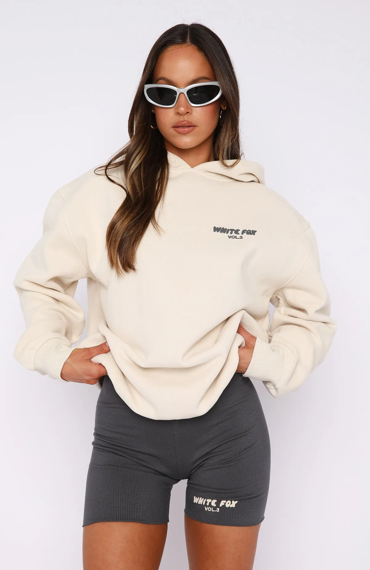 Seam Free Offstage Ribbed Bike Shorts Charcoal