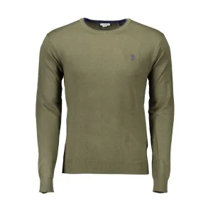U.S. POLO ASSN. Green Viscose Men Sweater
