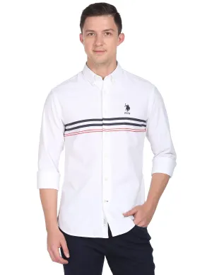 U.S. POLO ASSN. Men's Regular Fit Shirts White M