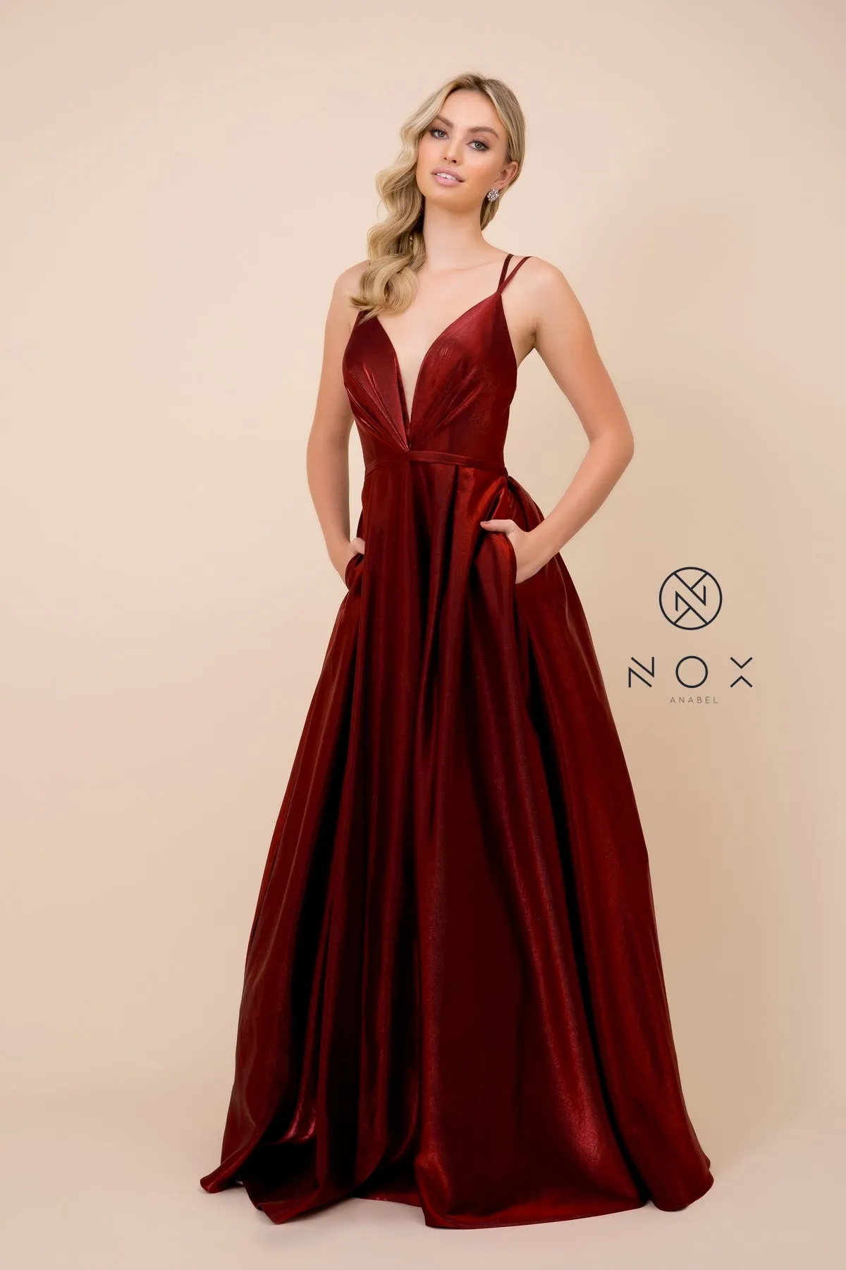 V-NECK SIMPLY A-LINE DRESS_M412