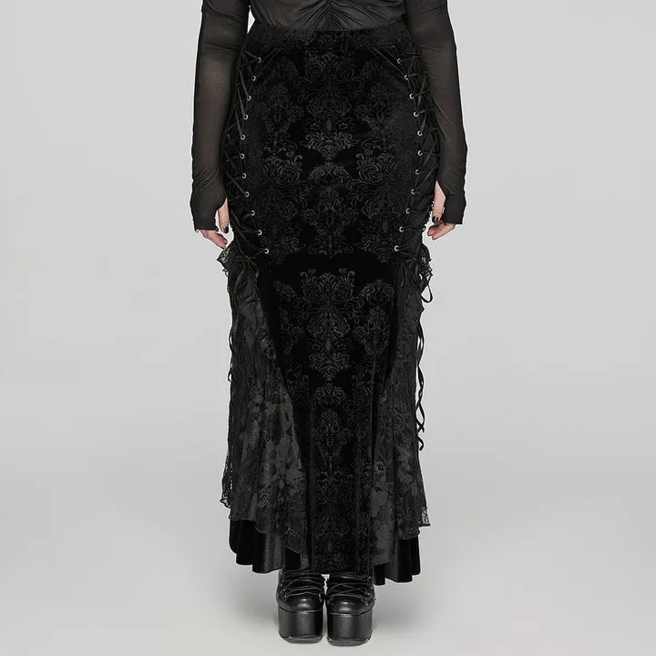 Vehemence Velvet Skirt