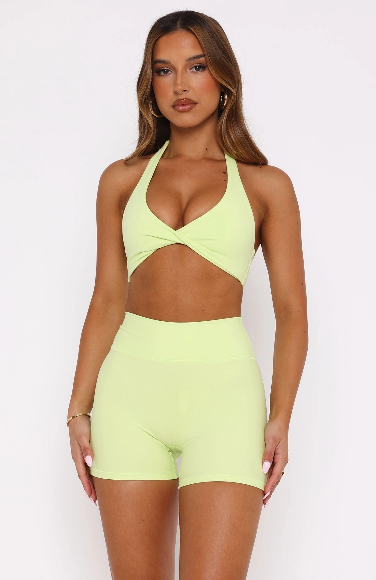 Compact Stitching Velocity Sports Bra Citrus