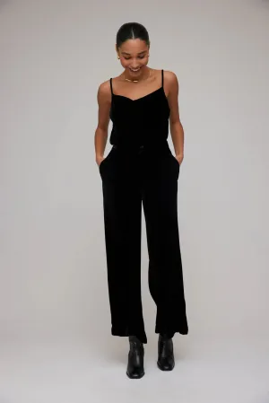 Velvet Pleated Trousers