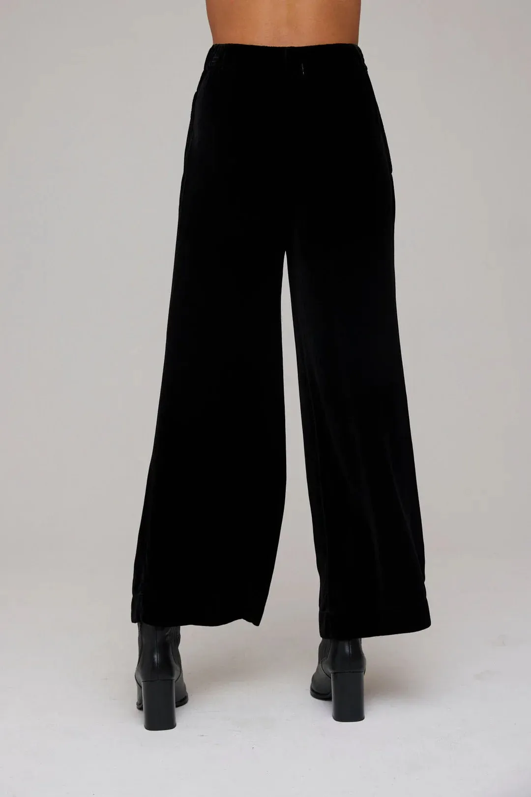 Velvet Pleated Trousers