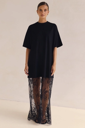 Ophelia Maxi Dress (Black) Flowy Cut