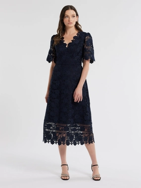 Katrina Lace Dress Timeless Style Elegant Layer