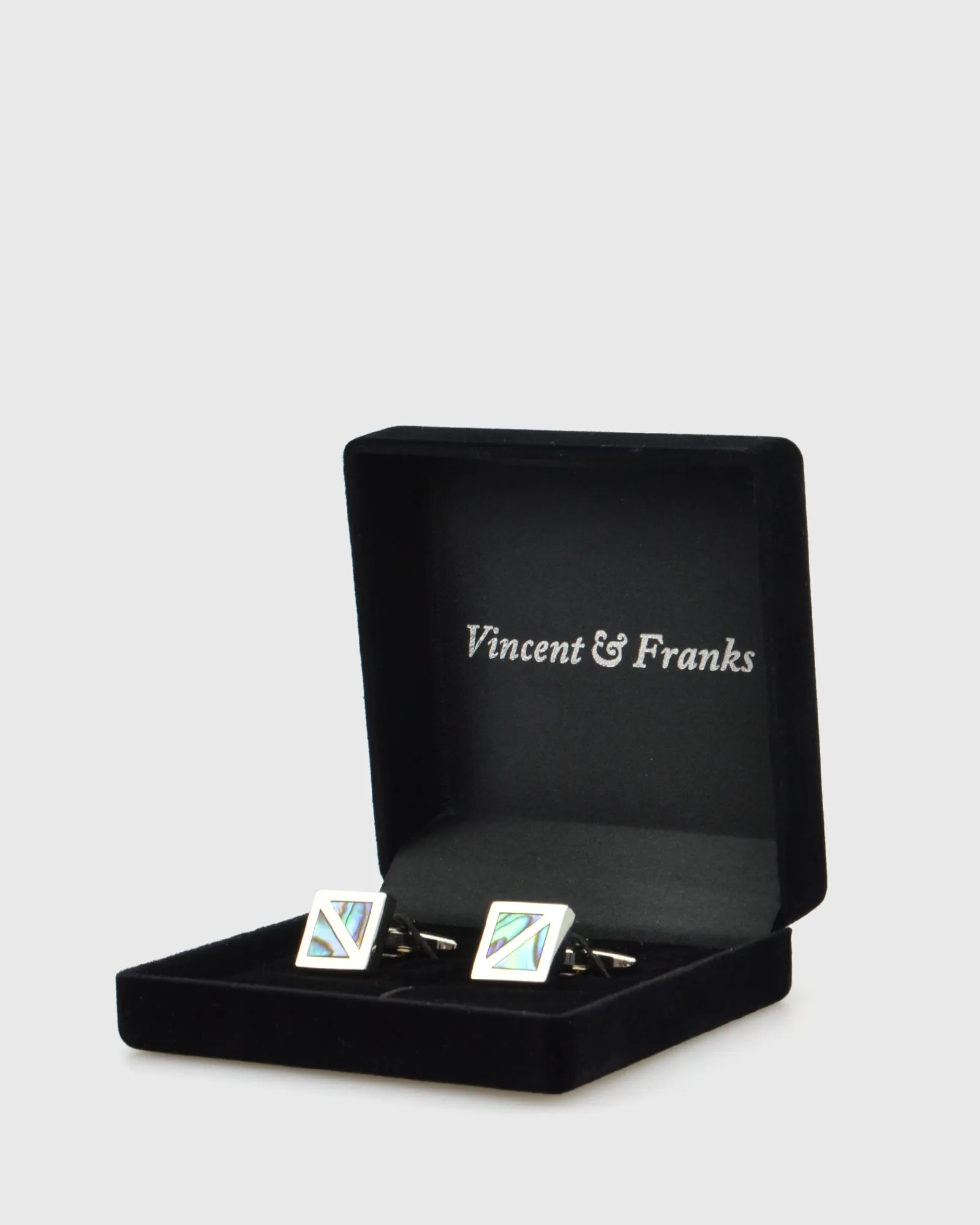 VINCENT & FRANKS VF23160A ABALONE CUFFLINKS
