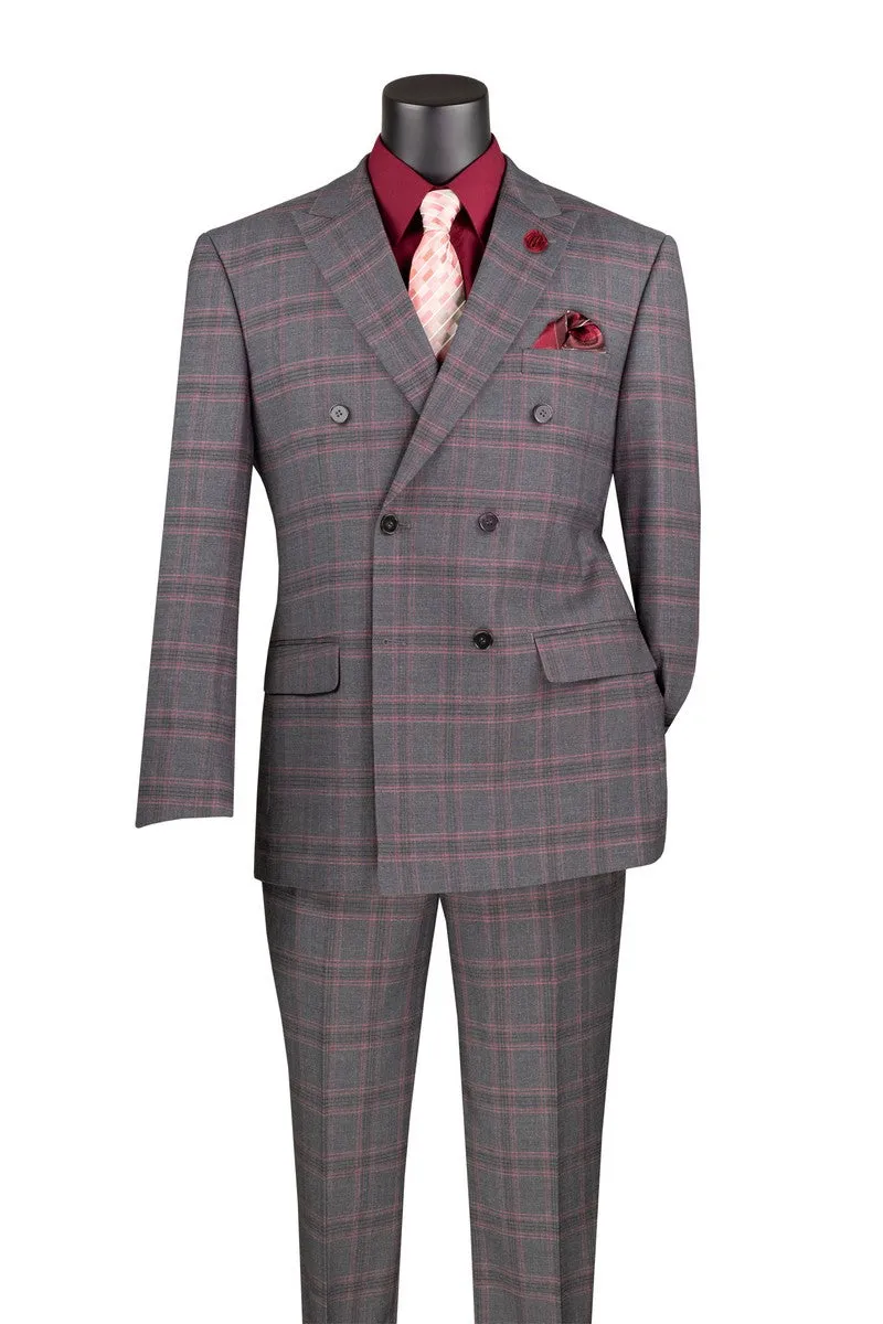 Vinci Men Suit MDW-2-Charcoal