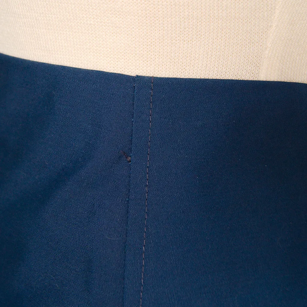 Vintage 1950s Blue A Line Skirt