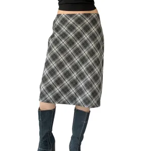 Vintage 1990s Plaid Midi (M)