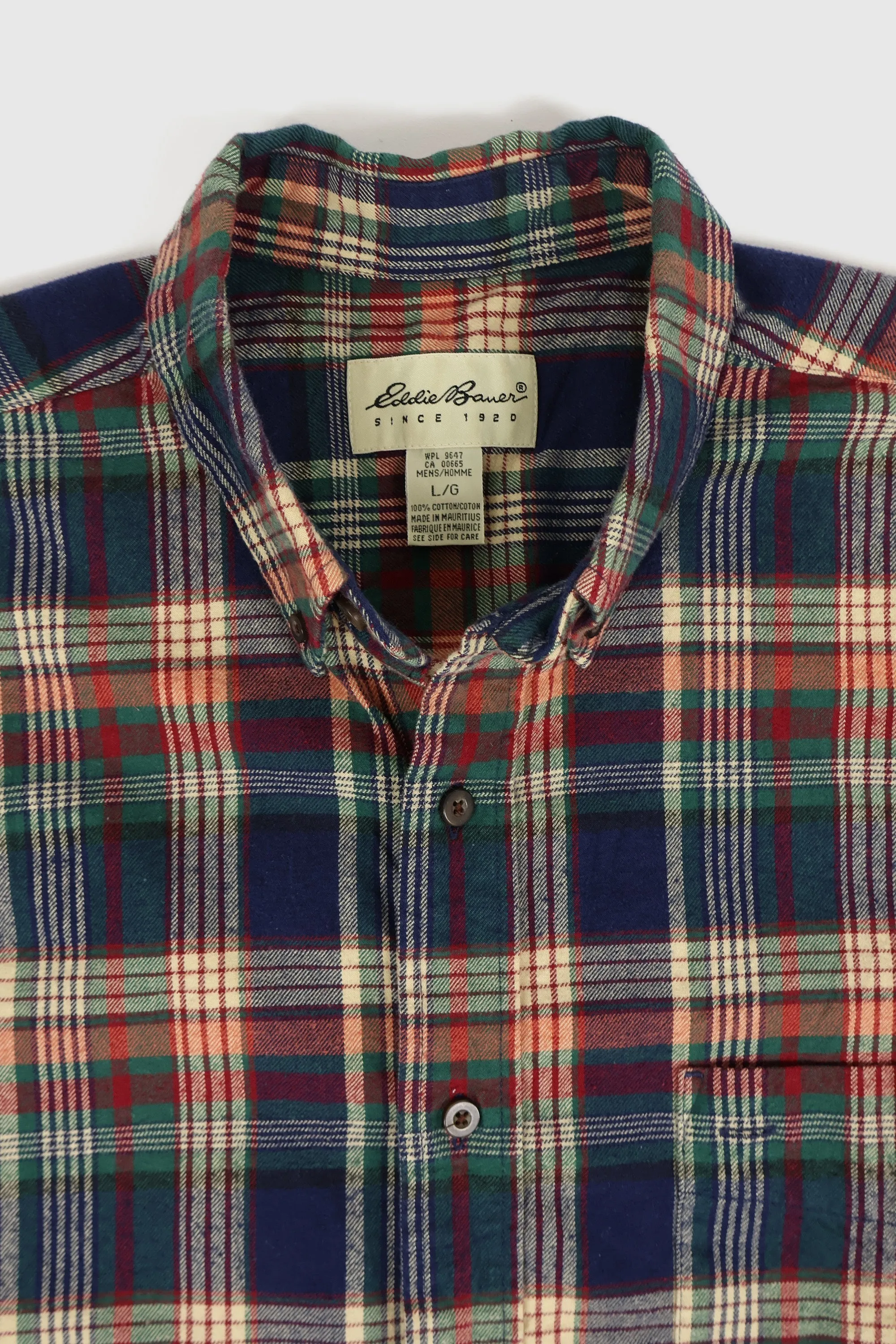 Vintage Edd Bauer Plaid Button-Down Shirt
