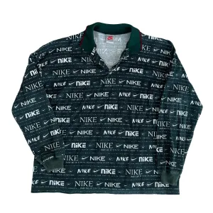 Vintage Nike Swoosh Polo Long Sleeve L