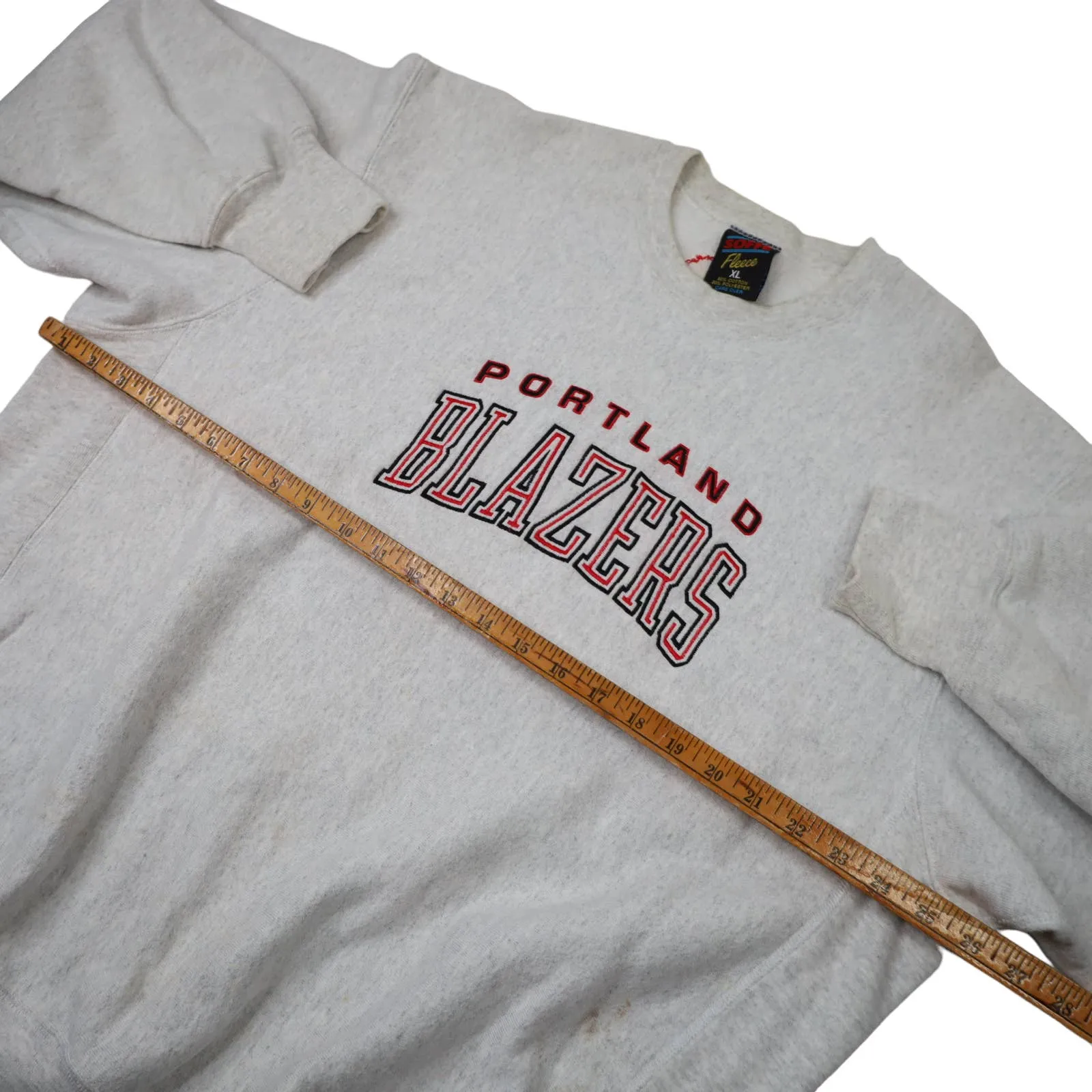 Vintage Portland Blazers Embroidered Spellout Sweatshirt - XL